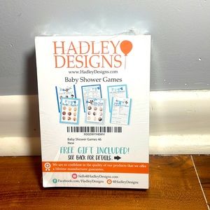 NWT 6 in 1 Baby Shower Games/Activity Cards (25 of each game)